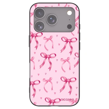 Picasee silikonový černý obal pro Apple iPhone 17 Pro - Bow Aesthetic