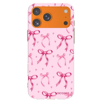 Picasee silikonový průhledný obal pro Apple iPhone 17 Pro Max - Bow Aesthetic