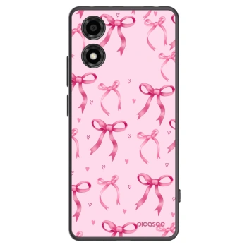 Picasee silikonový černý obal pro Motorola Moto E14 - Bow Aesthetic