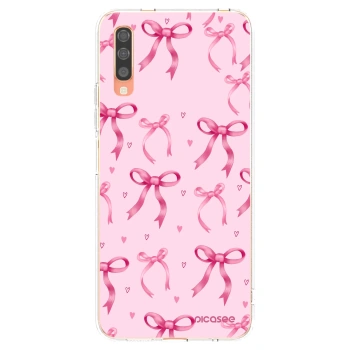 Picasee silikonový průhledný obal pro Samsung Galaxy A70 A705F - Bow Aesthetic