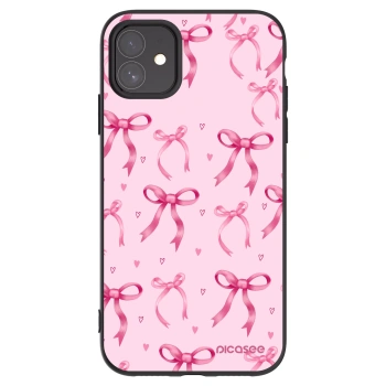 Picasee silikonový černý obal pro Apple iPhone 11 - Bow Aesthetic