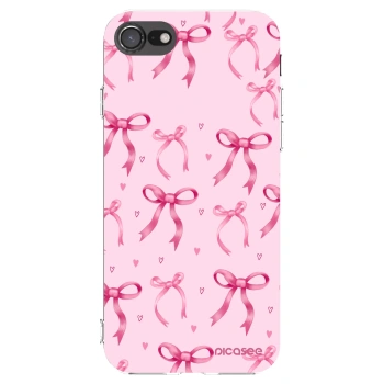 Picasee silikonový průhledný obal pro Apple iPhone 8 - Bow Aesthetic