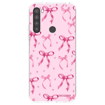 Picasee silikonový průhledný obal pro Xiaomi Redmi Note 8 - Bow Aesthetic