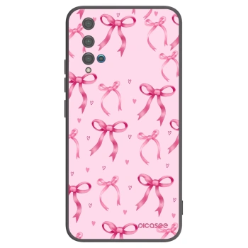 Picasee silikonový černý obal pro Huawei Nova 5T - Bow Aesthetic