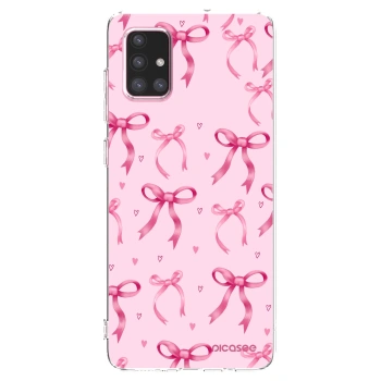Picasee silikonový průhledný obal pro Samsung Galaxy A71 A715F - Bow Aesthetic