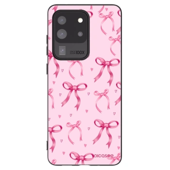 Picasee silikonový černý obal pro Samsung Galaxy S20 Ultra 5G G988F - Bow Aesthetic