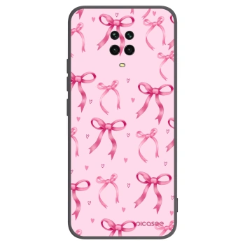 Picasee silikonový černý obal pro Xiaomi Redmi Note 9S - Bow Aesthetic