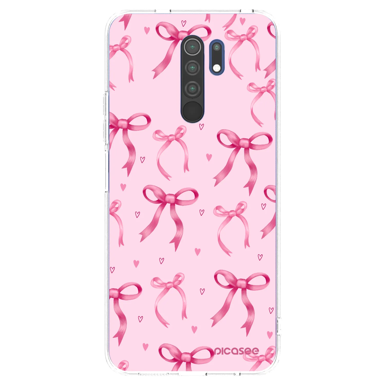 Picasee silikonový průhledný obal pro Xiaomi Redmi 9 - Bow Aesthetic
