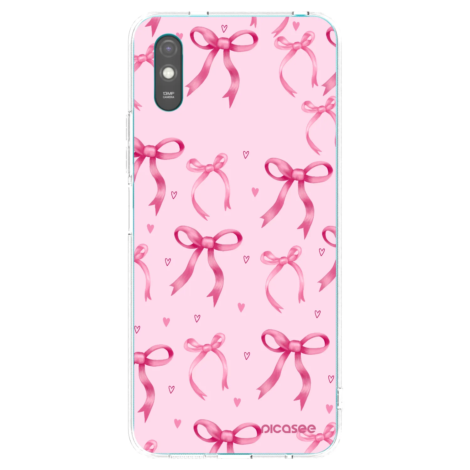 Picasee silikonový průhledný obal pro Xiaomi Redmi 9A - Bow Aesthetic