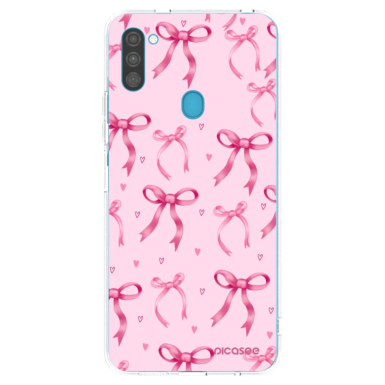 Picasee silikonový průhledný obal pro Samsung Galaxy M11 - Bow Aesthetic