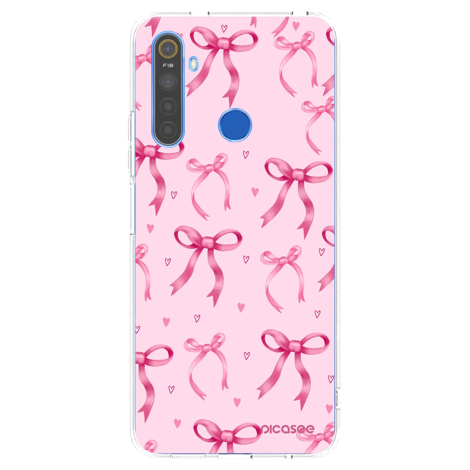 Picasee silikonový průhledný obal pro Realme 5 - Bow Aesthetic