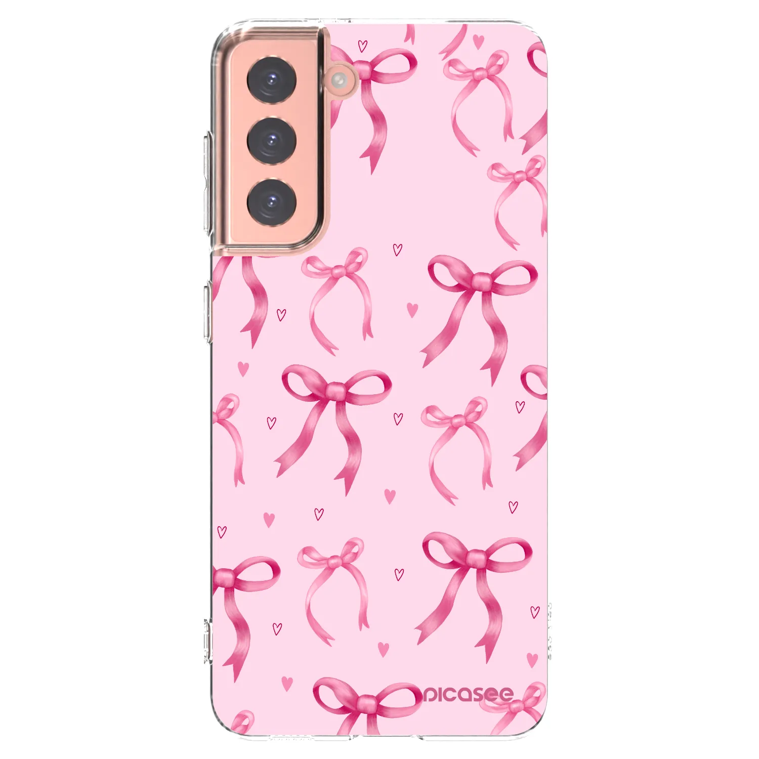 Picasee silikonový průhledný obal pro Samsung Galaxy S21 5G G991B - Bow Aesthetic