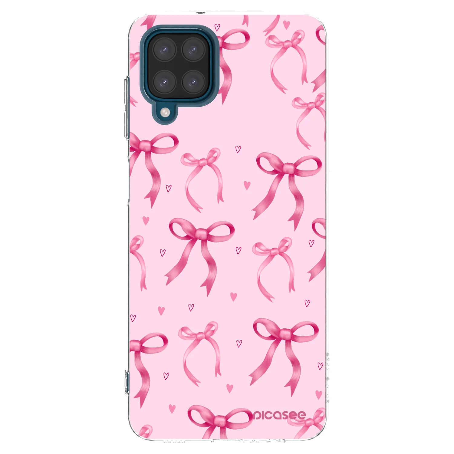 Picasee silikonový průhledný obal pro Samsung Galaxy A12 A125F - Bow Aesthetic