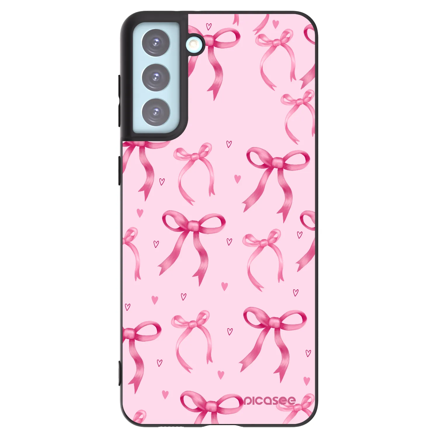 Picasee silikonový černý obal pro Samsung Galaxy S21+ 5G G996F - Bow Aesthetic