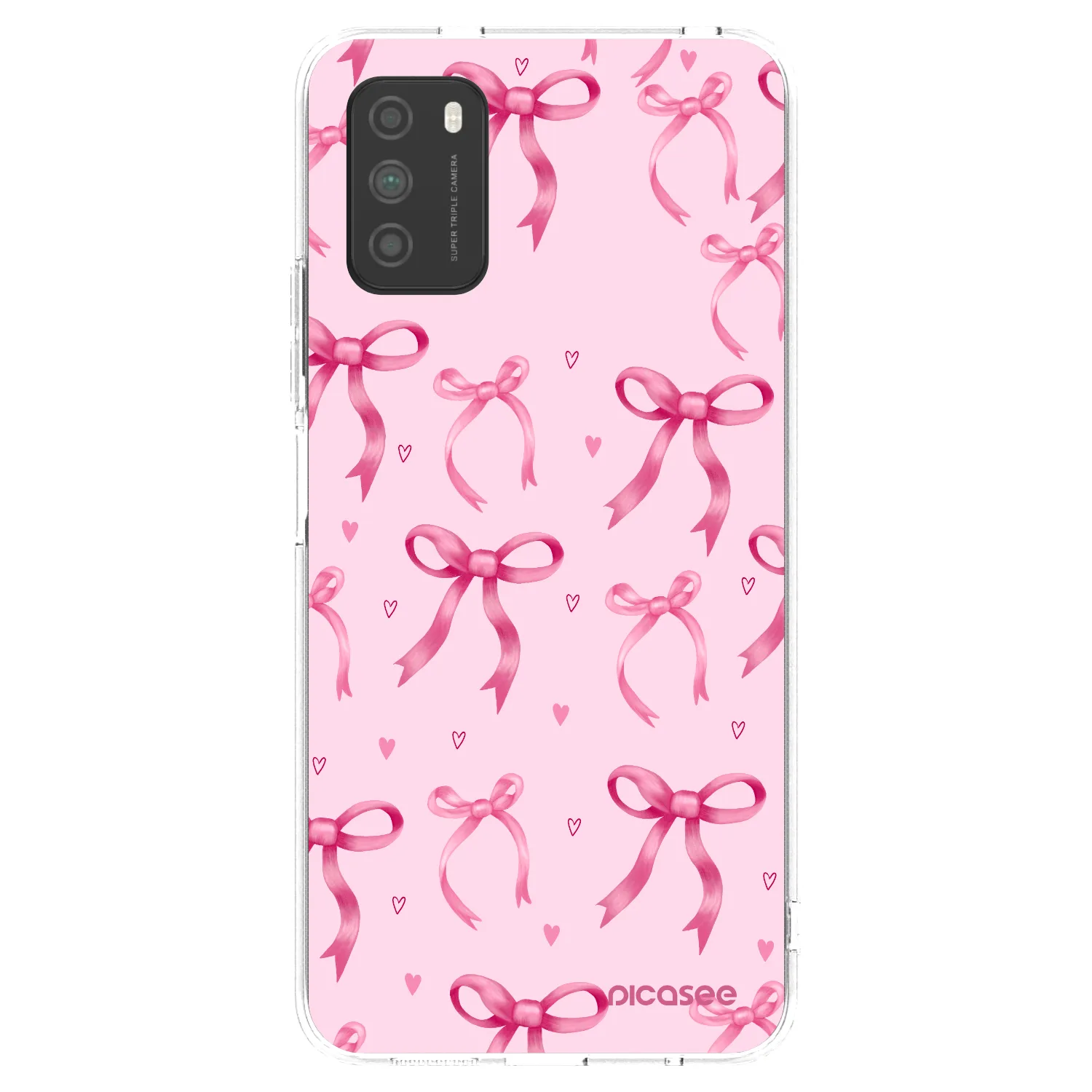 Picasee silikonový průhledný obal pro Xiaomi Poco M3 - Bow Aesthetic
