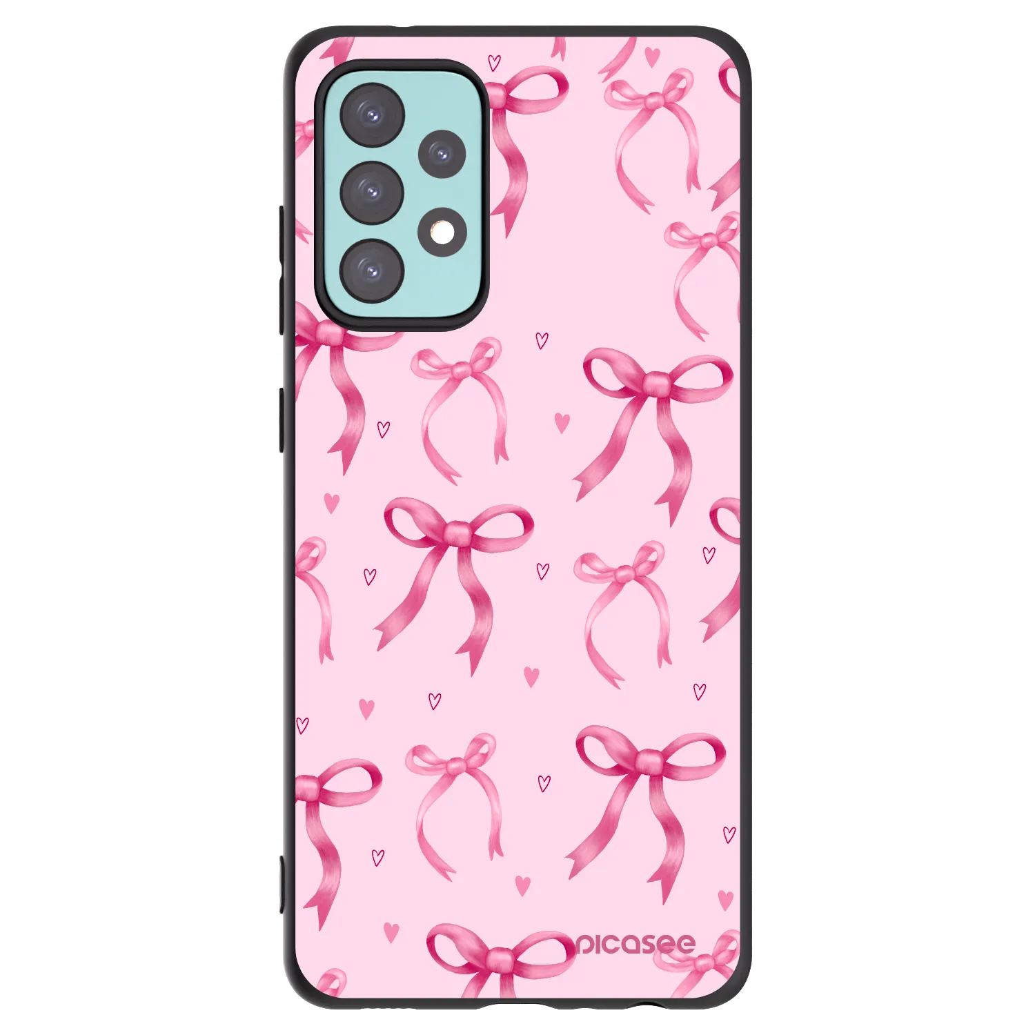 Picasee silikonový černý obal pro Samsung Galaxy A72 A725F - Bow Aesthetic