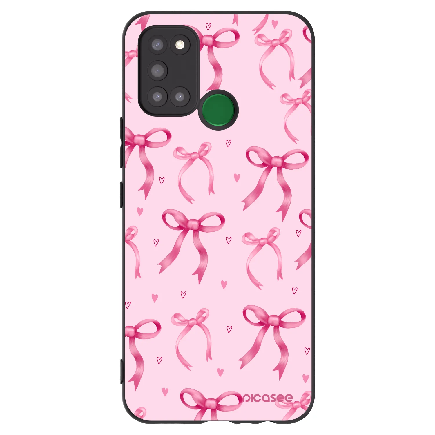 Picasee silikonový černý obal pro Realme 7i - Bow Aesthetic