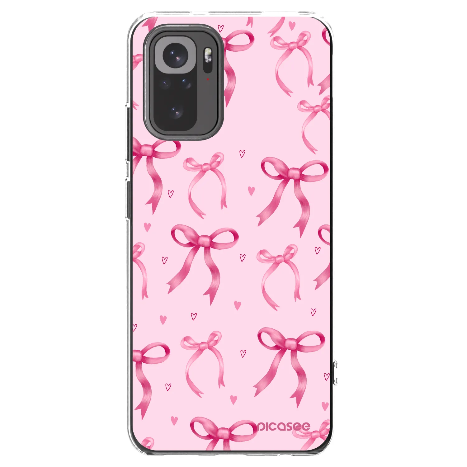 Picasee silikonový průhledný obal pro Xiaomi Redmi Note 10S - Bow Aesthetic