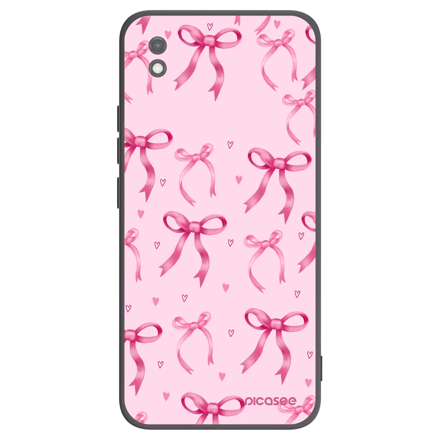 Picasee silikonový černý obal pro Xiaomi Redmi 9AT - Bow Aesthetic