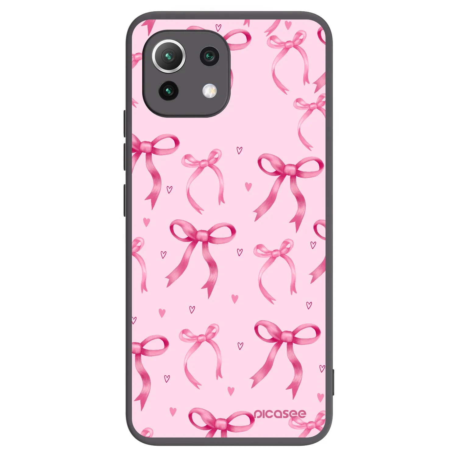 Picasee silikonový černý obal pro Xiaomi Mi 11 Lite - Bow Aesthetic