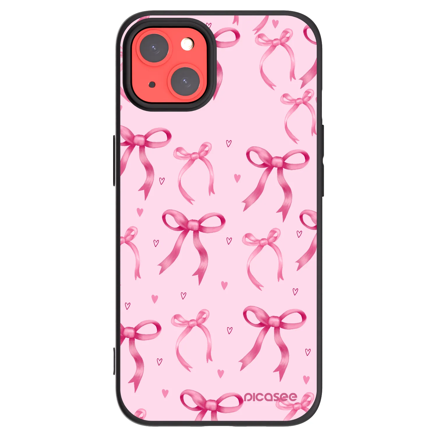 Picasee silikonový černý obal pro Apple iPhone 13 - Bow Aesthetic