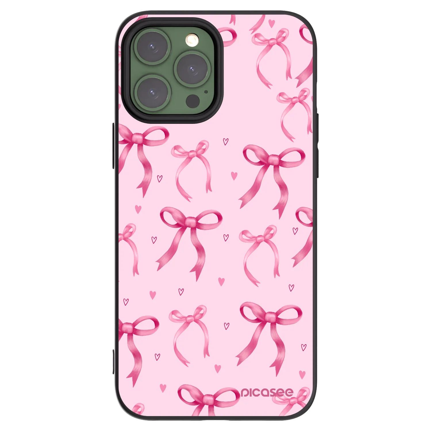 Picasee silikonový černý obal pro Apple iPhone 13 Pro Max - Bow Aesthetic