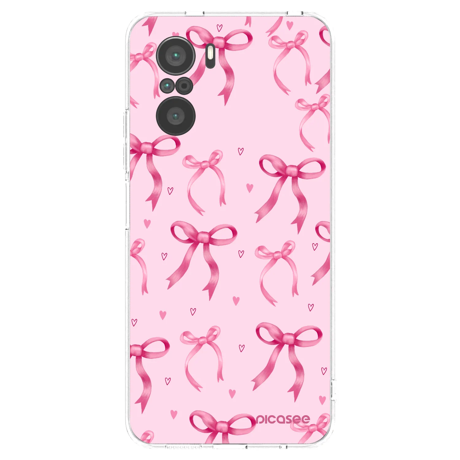 Picasee silikonový průhledný obal pro Xiaomi Poco F3 - Bow Aesthetic