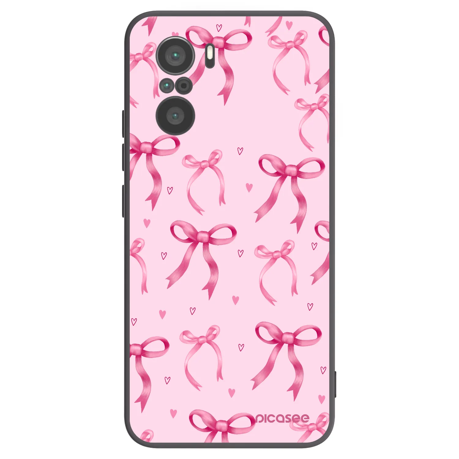 Picasee silikonový černý obal pro Xiaomi Poco F3 - Bow Aesthetic