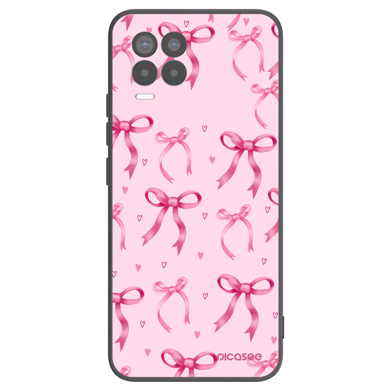 Picasee silikonový černý obal pro Realme 8 Pro - Bow Aesthetic