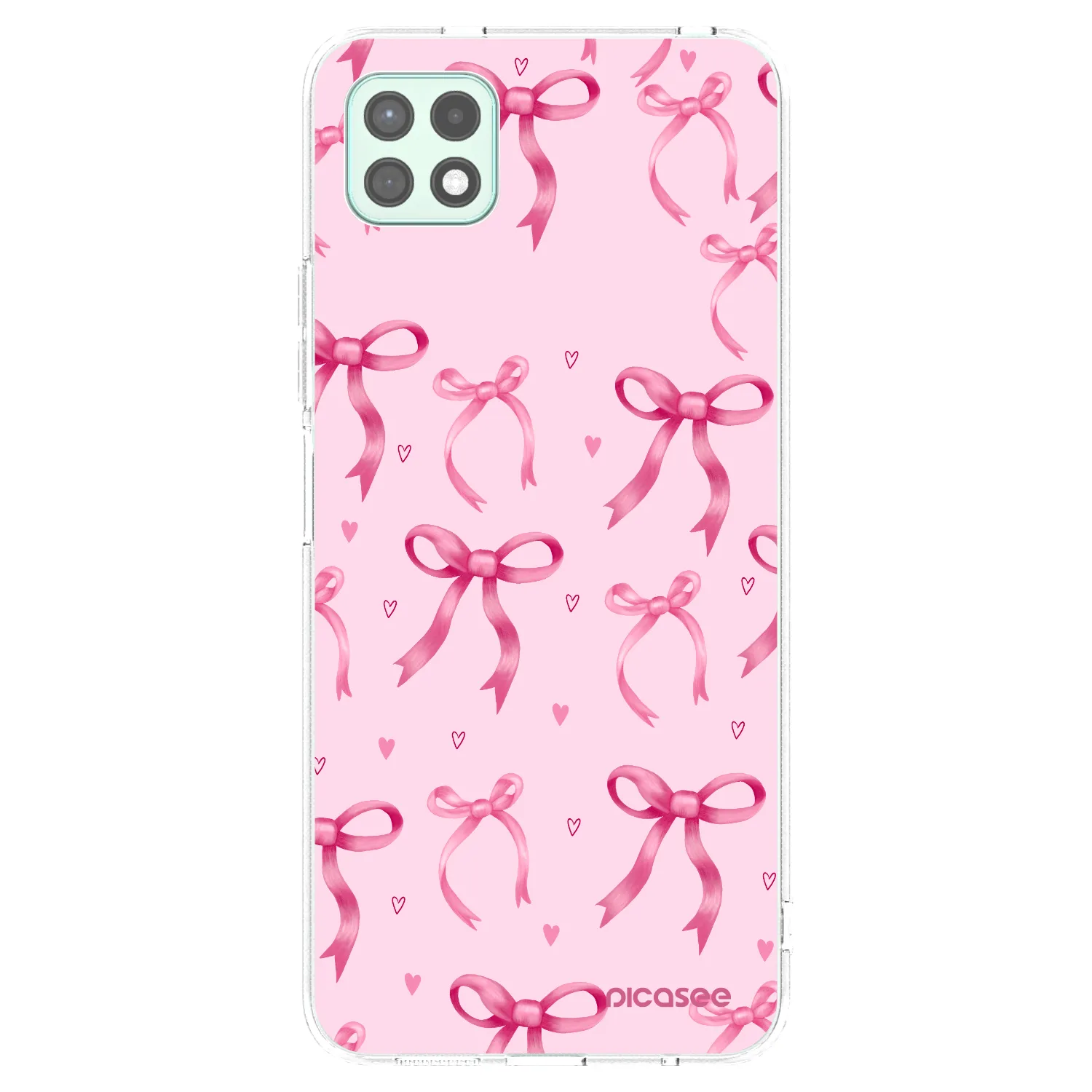 Picasee silikonový průhledný obal pro Samsung Galaxy A22 A226B 5G - Bow Aesthetic