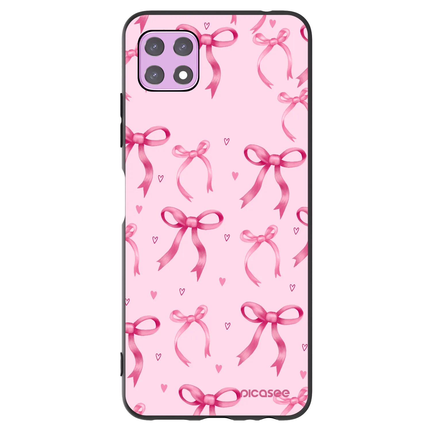 Picasee silikonový černý obal pro Samsung Galaxy A22 A226B 5G - Bow Aesthetic