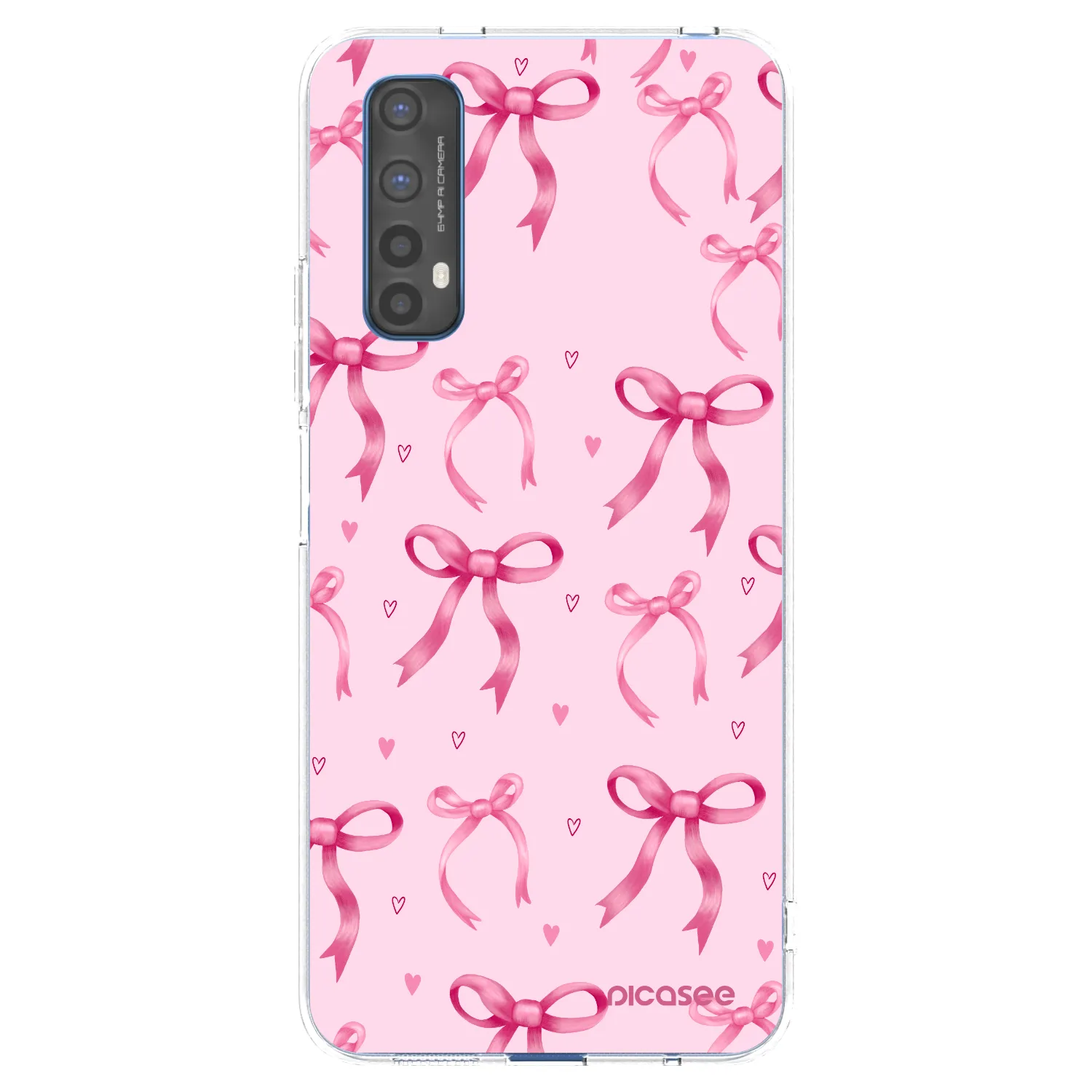 Picasee silikonový průhledný obal pro Realme 7 - Bow Aesthetic