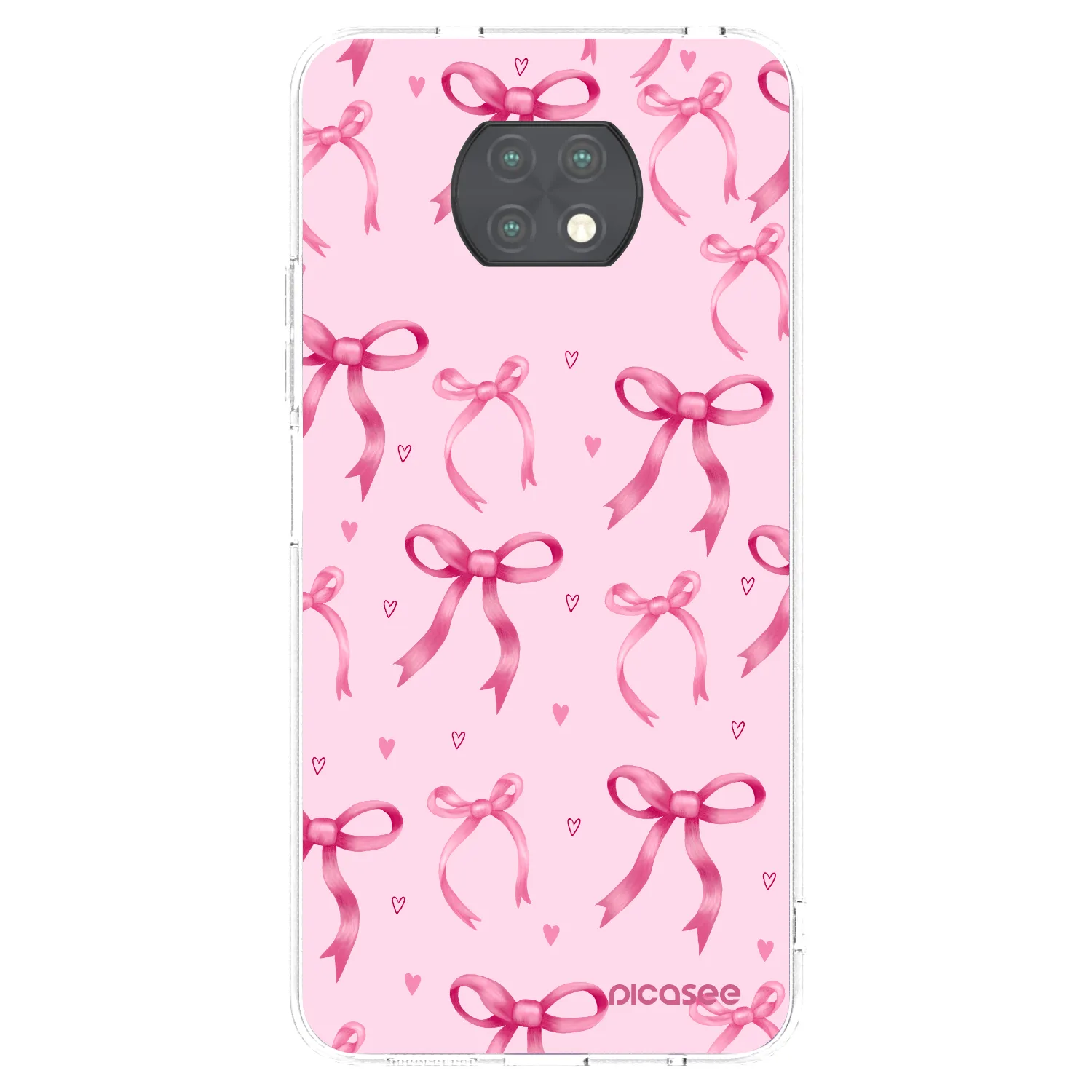 Picasee silikonový průhledný obal pro Xiaomi Redmi Note 9T - Bow Aesthetic