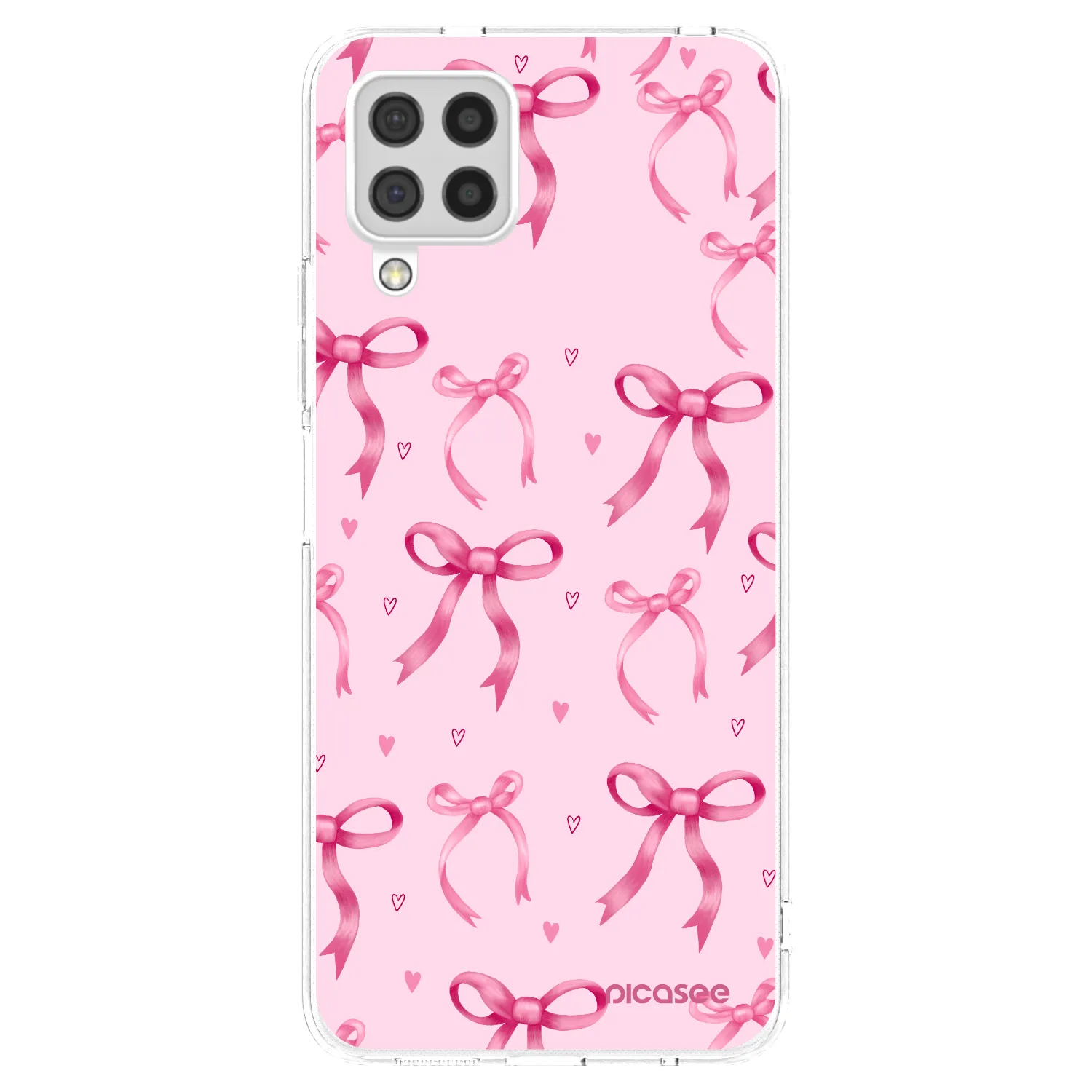 Picasee silikonový průhledný obal pro Samsung Galaxy A22 A225F 4G - Bow Aesthetic