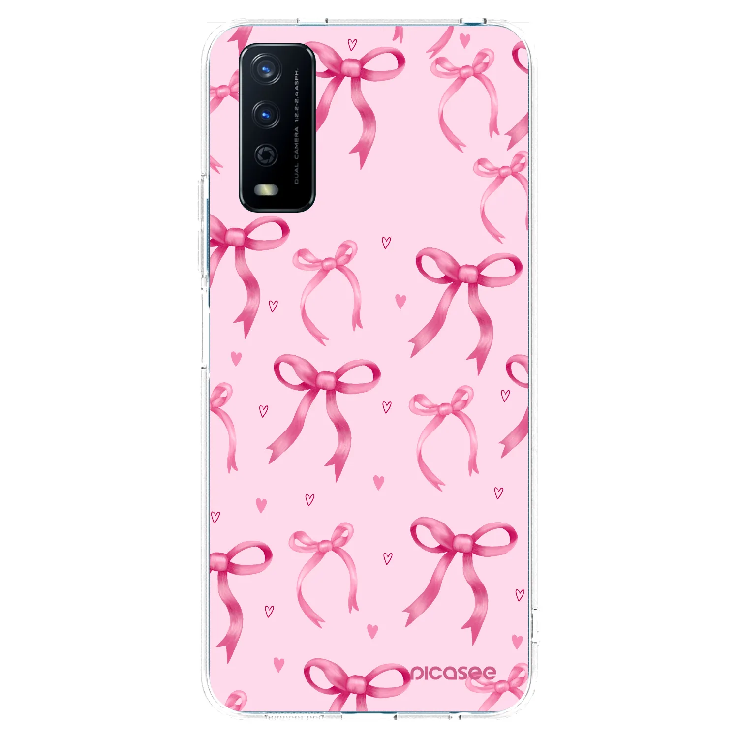 Picasee silikonový průhledný obal pro Vivo Y11s - Bow Aesthetic