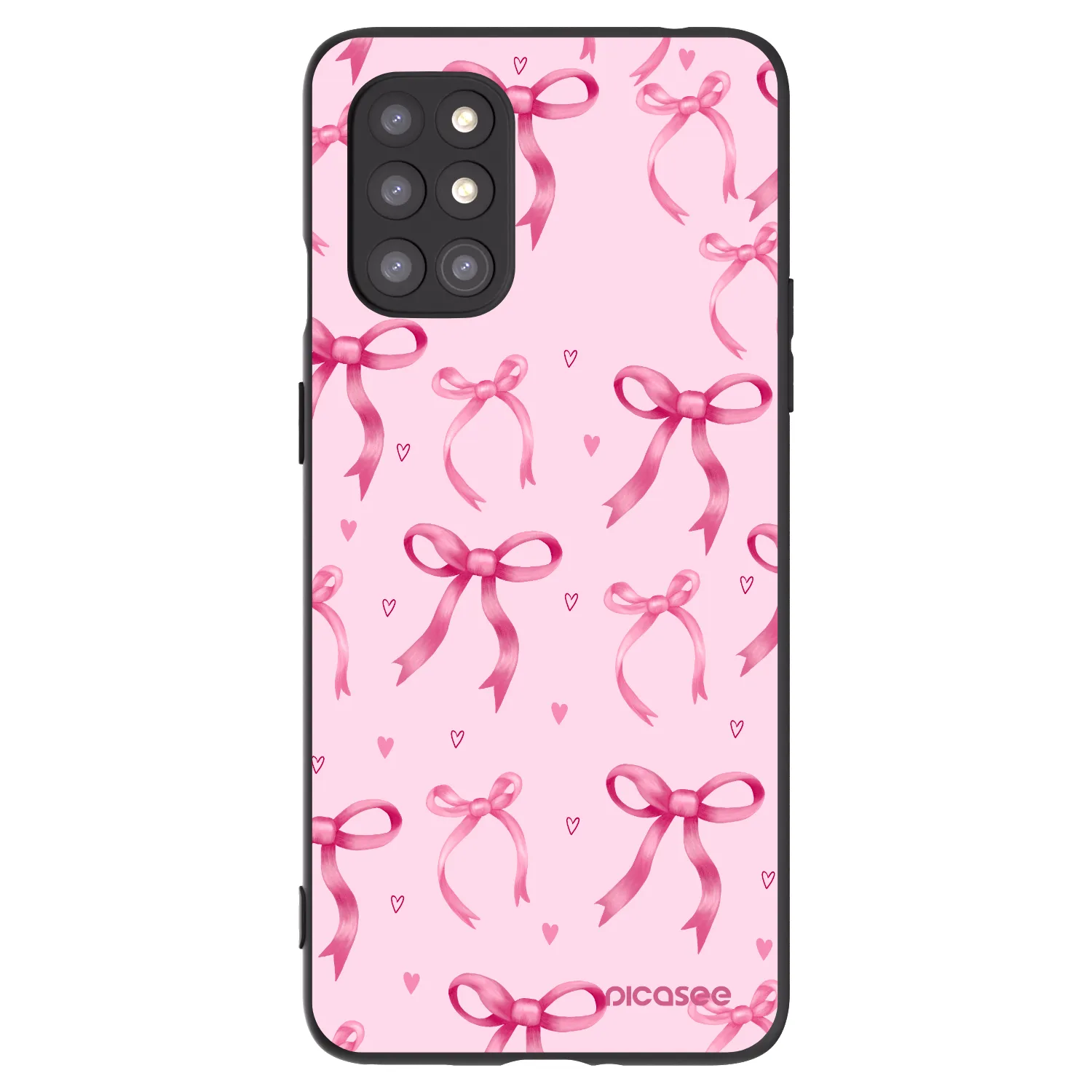 Picasee silikonový černý obal pro OnePlus 8T - Bow Aesthetic