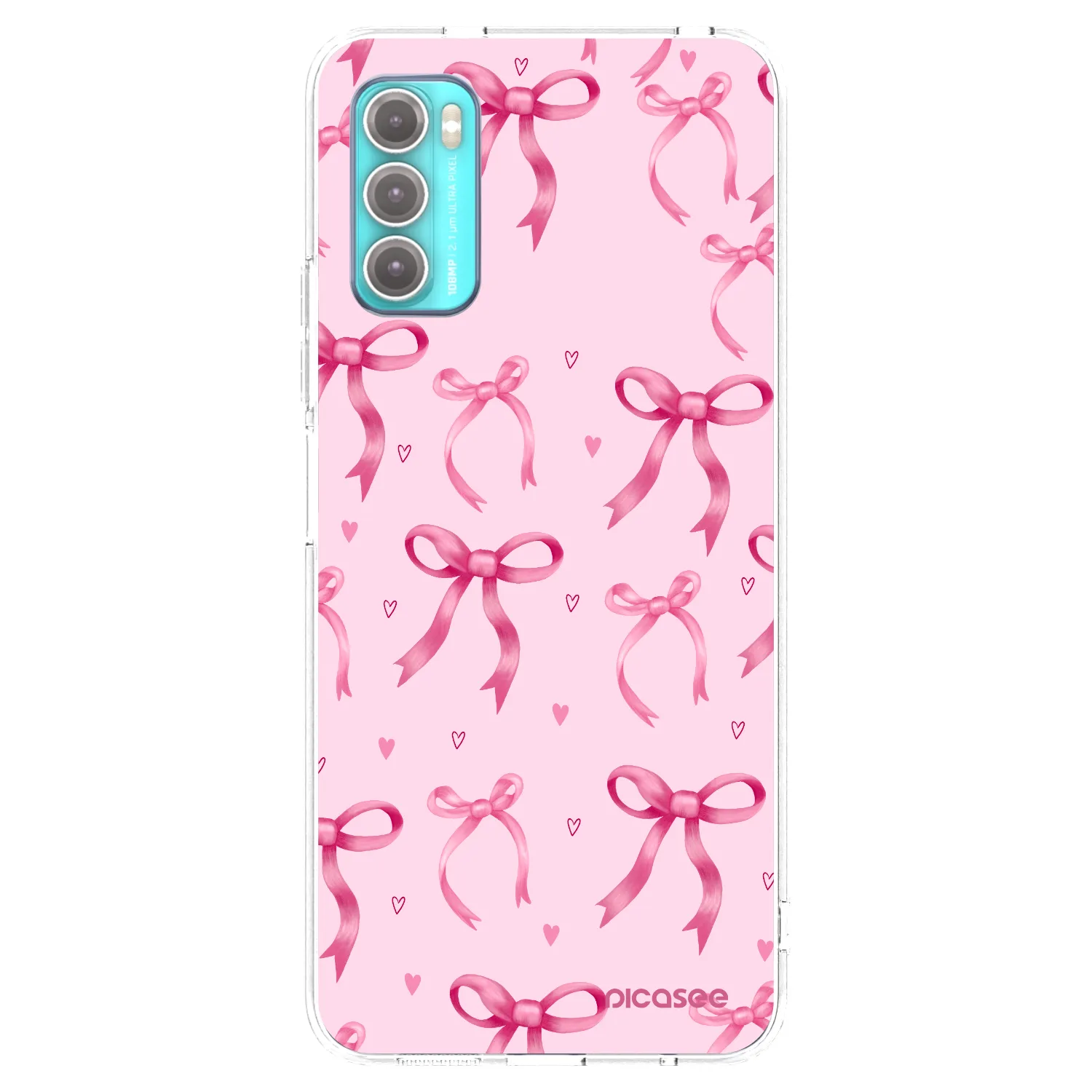 Picasee silikonový průhledný obal pro Motorola Moto G60 - Bow Aesthetic