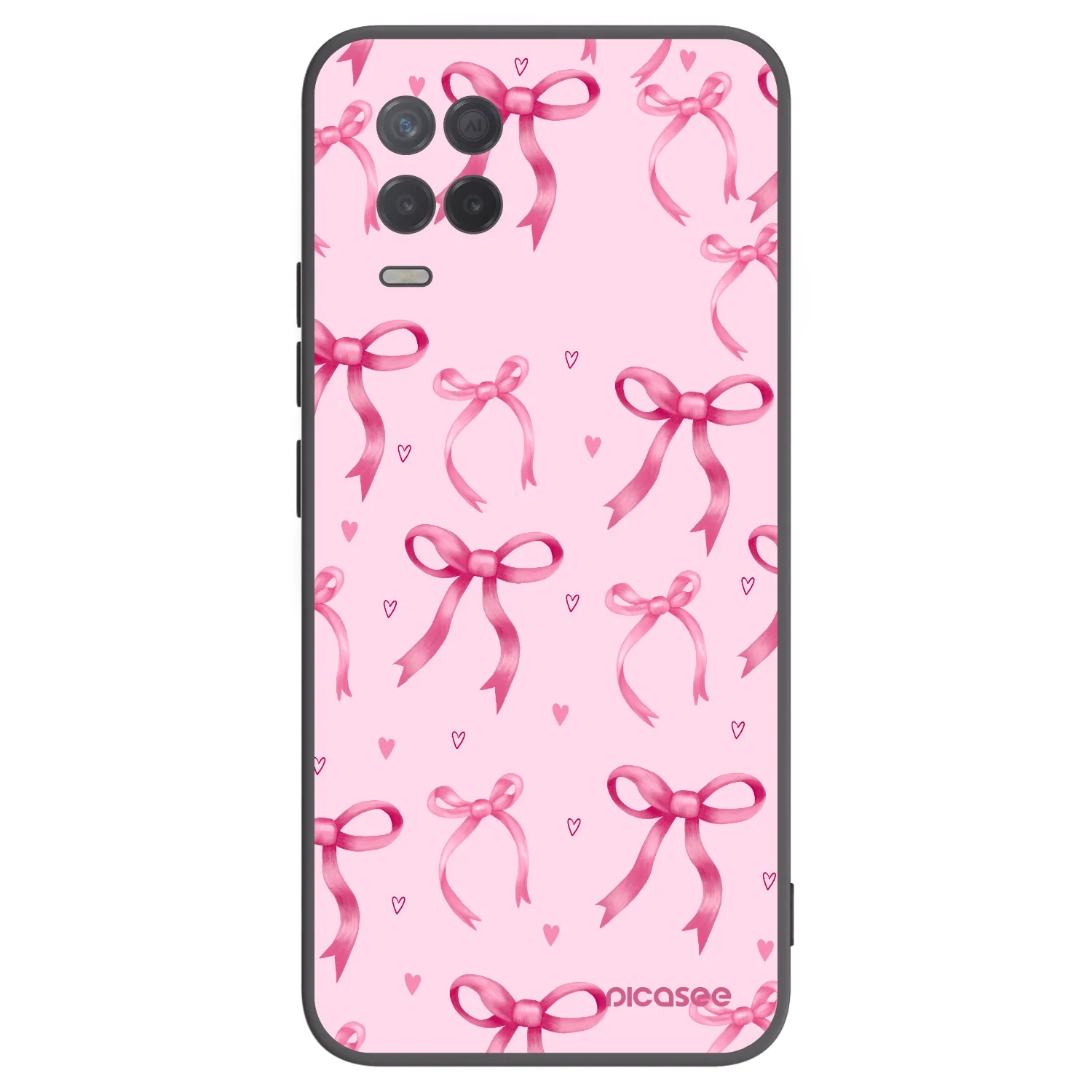 Picasee silikonový černý obal pro Realme 8 5G - Bow Aesthetic
