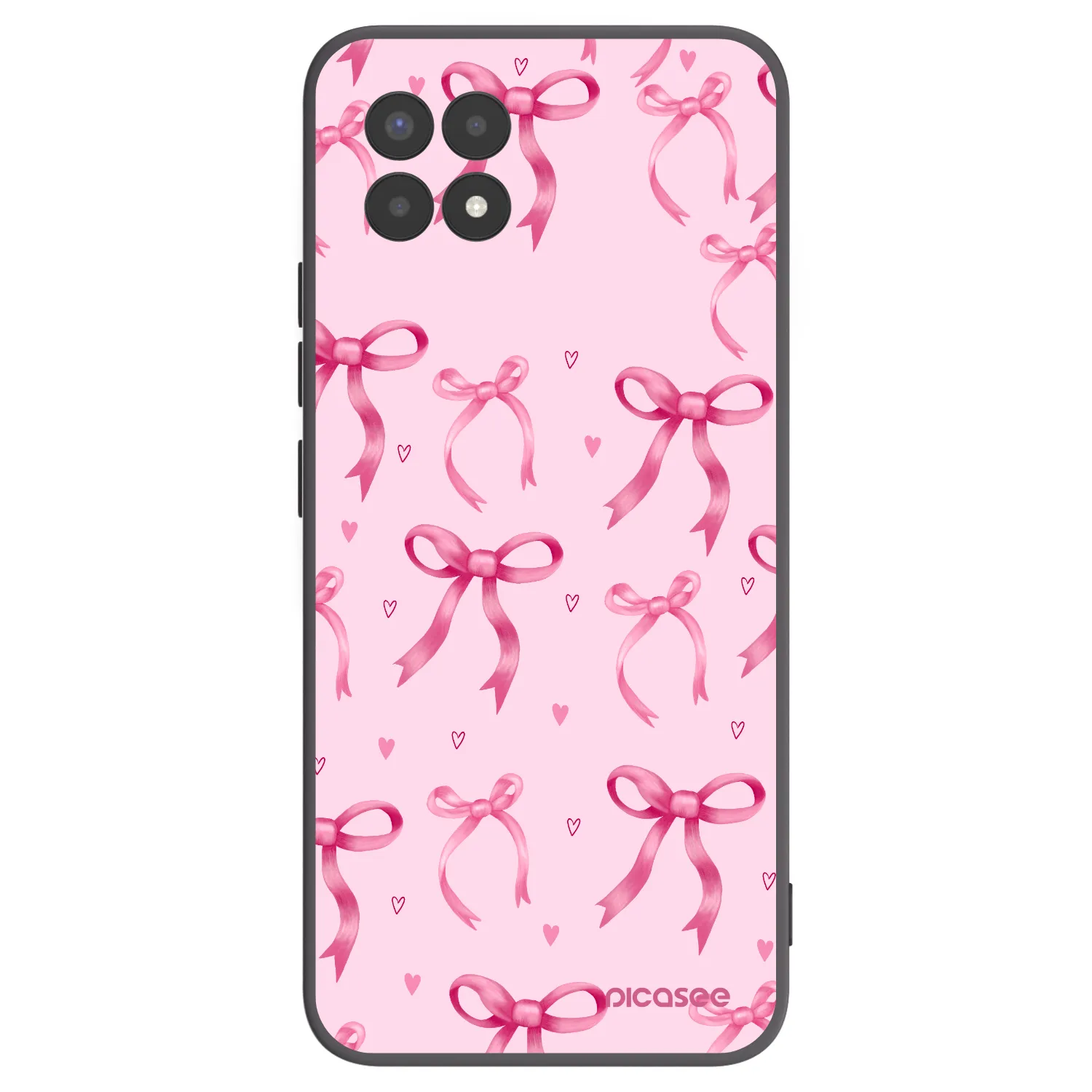 Picasee silikonový černý obal pro Realme 8i - Bow Aesthetic