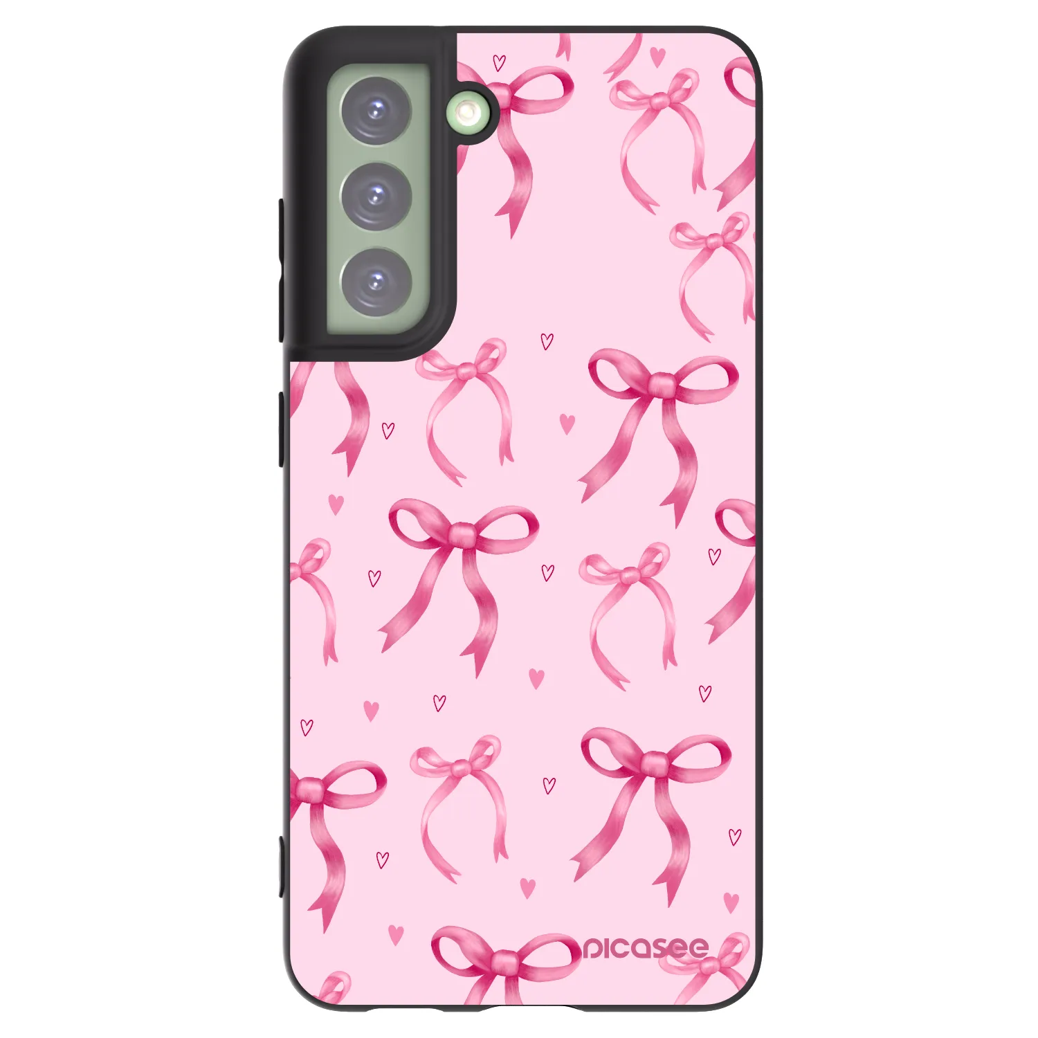 Picasee silikonový černý obal pro Samsung Galaxy S21 FE 5G - Bow Aesthetic