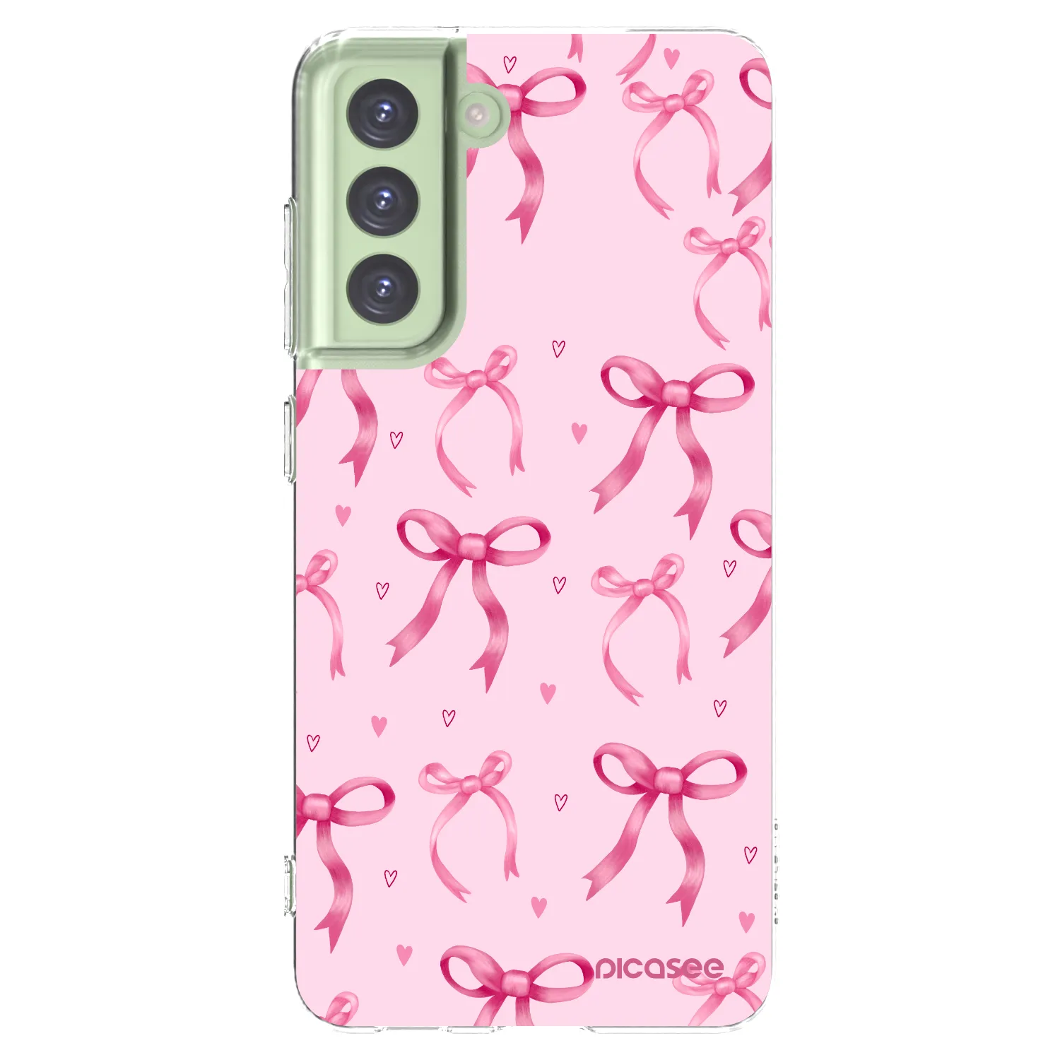 Picasee silikonový průhledný obal pro Samsung Galaxy S21 FE 5G - Bow Aesthetic