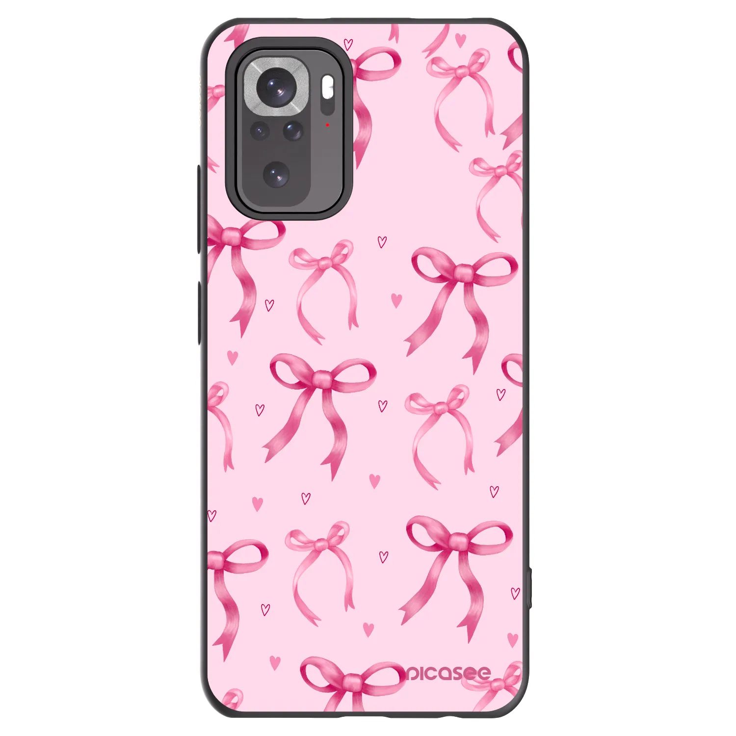 Picasee silikonový černý obal pro Xiaomi Redmi Note 11S 4G - Bow Aesthetic