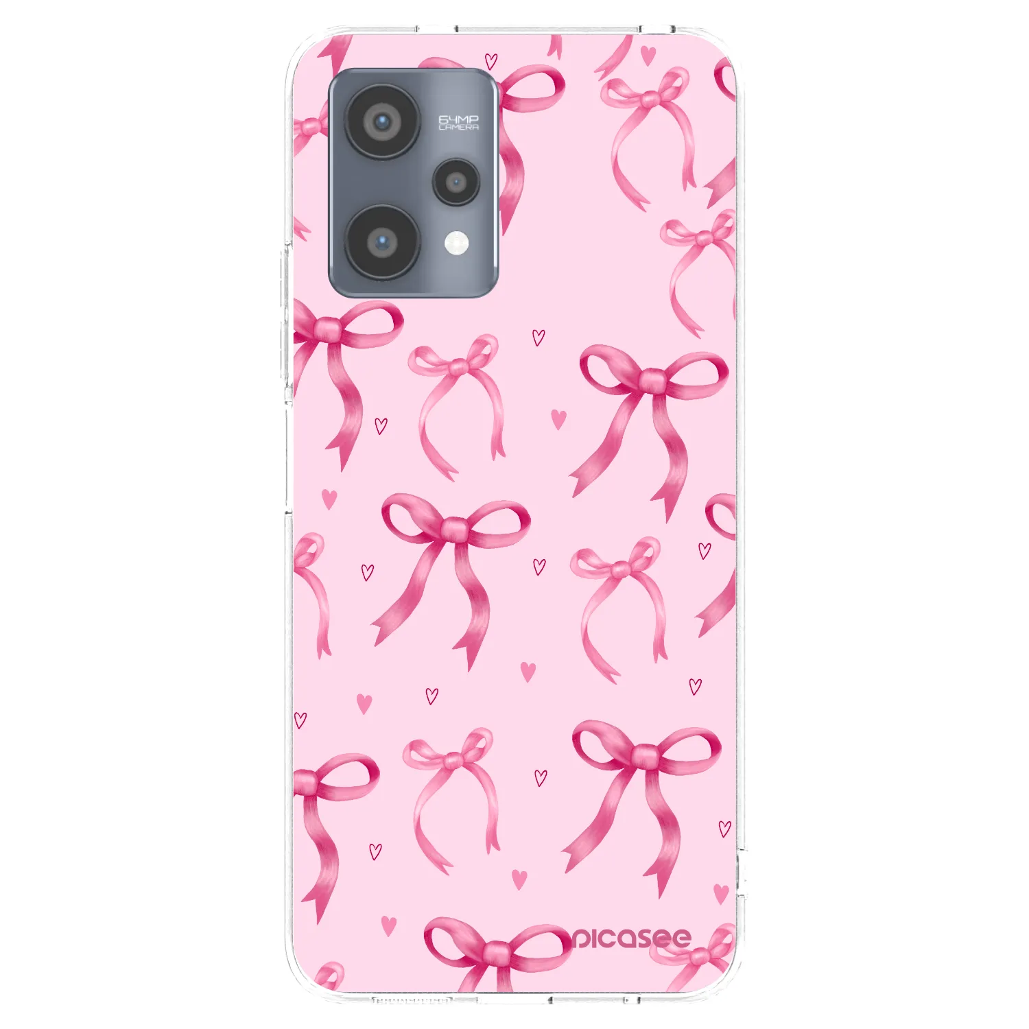 Picasee silikonový průhledný obal pro Realme 9 Pro 5G - Bow Aesthetic