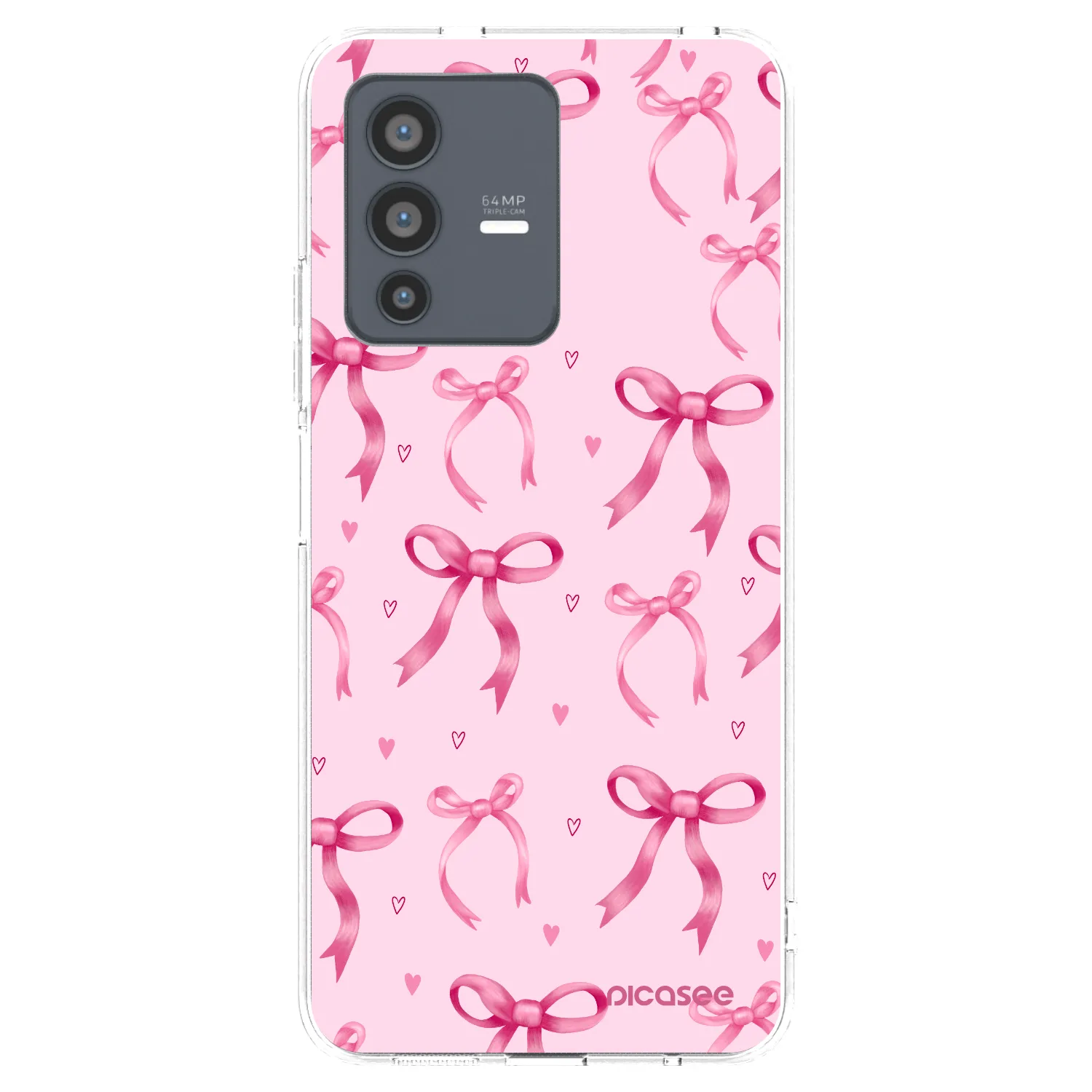 Picasee silikonový průhledný obal pro Vivo V23 5G - Bow Aesthetic