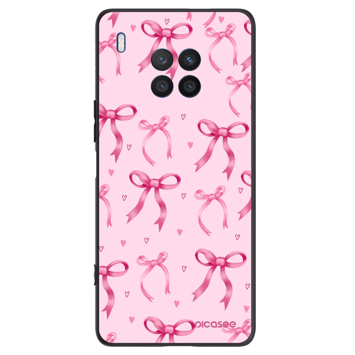 Picasee silikonový černý obal pro Honor 50 Lite - Bow Aesthetic