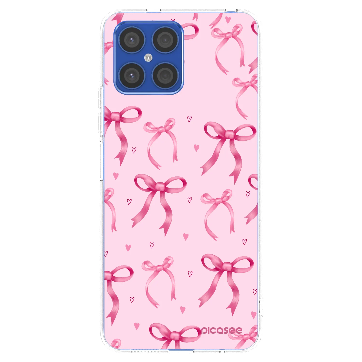 Picasee silikonový průhledný obal pro Honor X8 4G - Bow Aesthetic