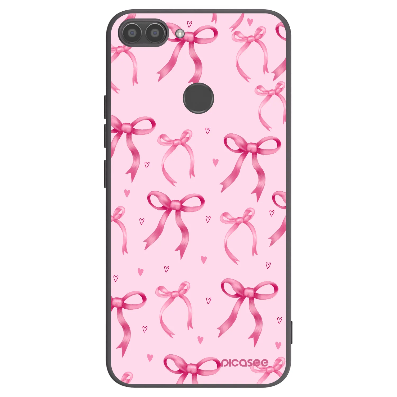 Picasee silikonový černý obal pro Huawei P Smart - Bow Aesthetic