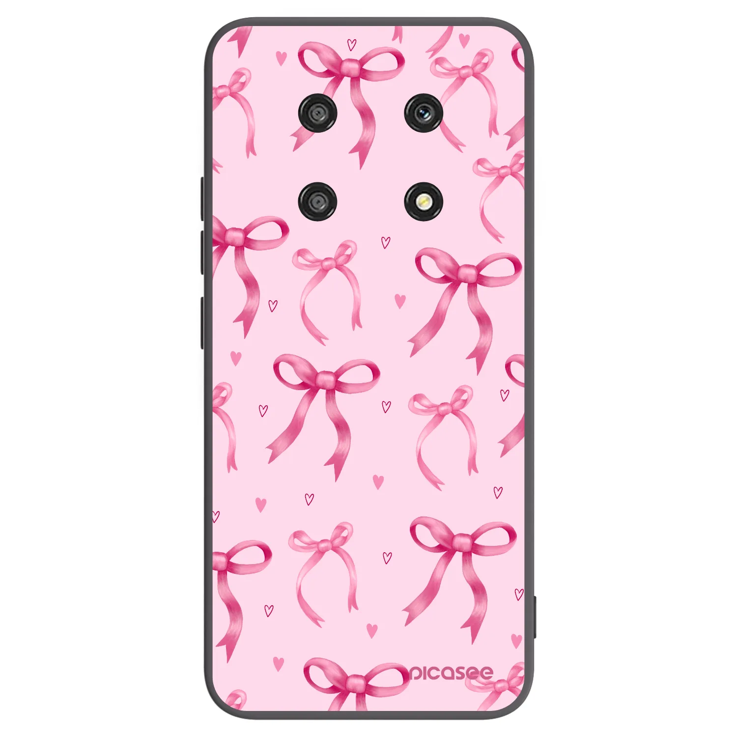 Picasee silikonový černý obal pro Honor Magic4 Lite 5G - Bow Aesthetic