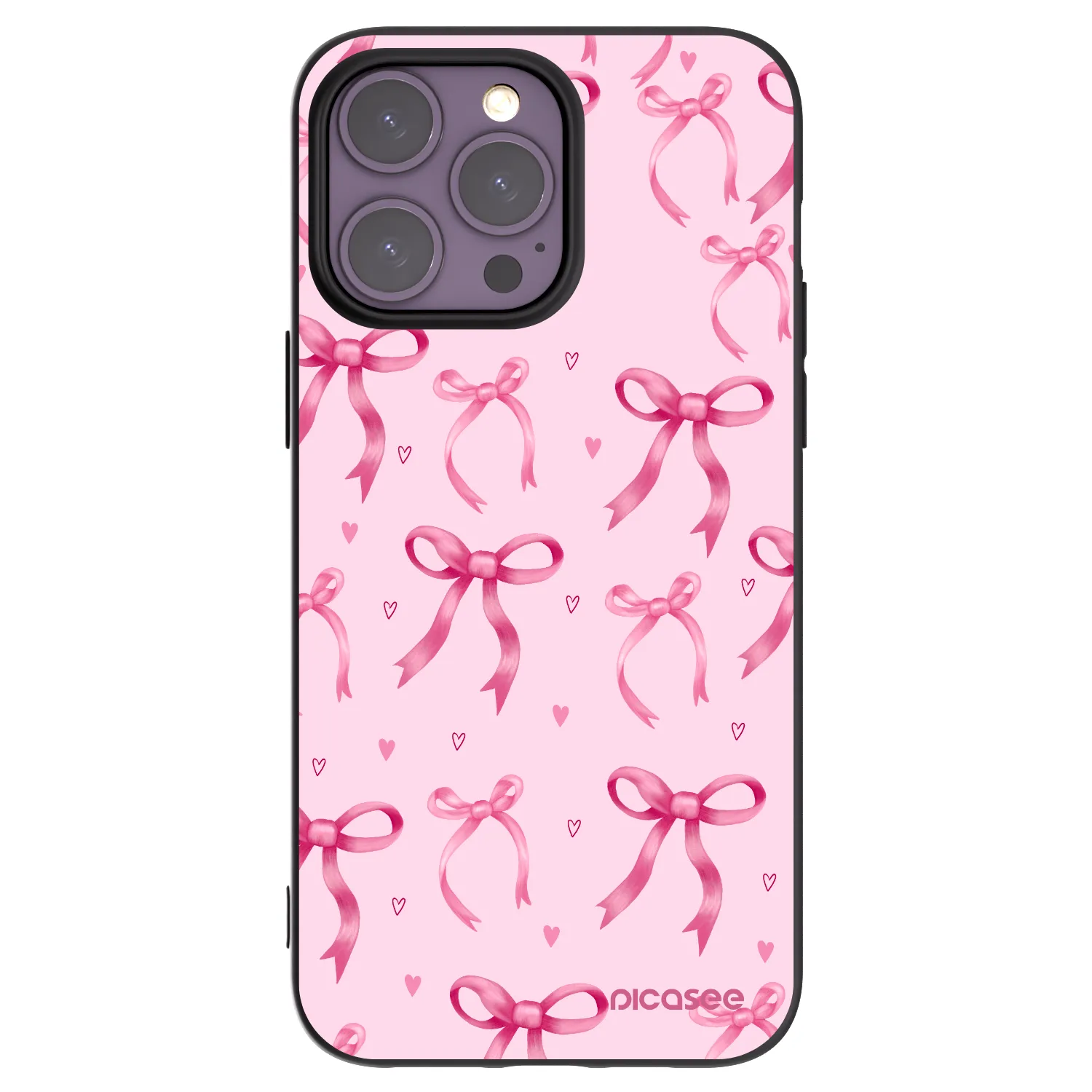 Picasee silikonový černý obal pro Apple iPhone 14 Pro Max - Bow Aesthetic