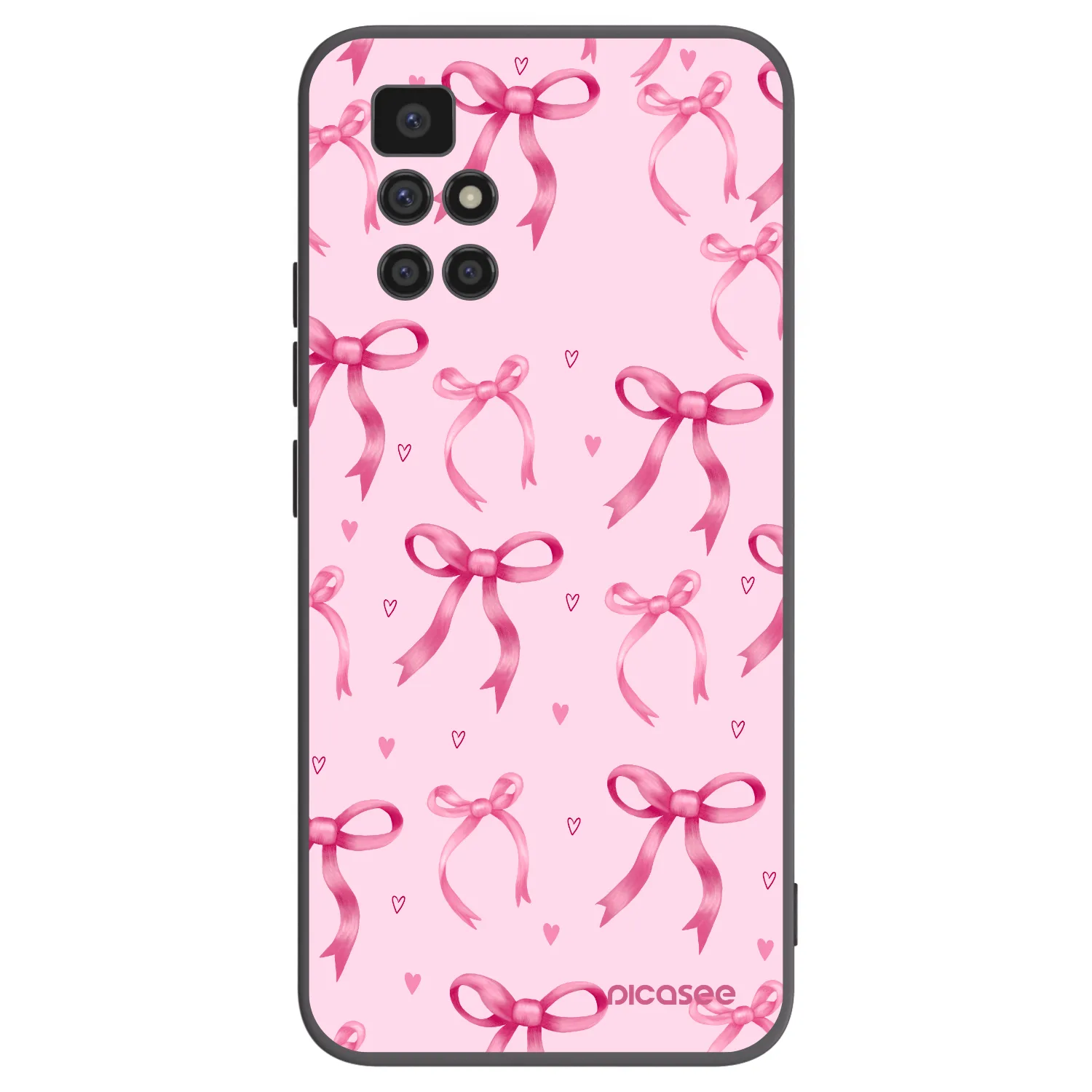 Picasee silikonový černý obal pro Xiaomi Redmi 10 (2022) - Bow Aesthetic
